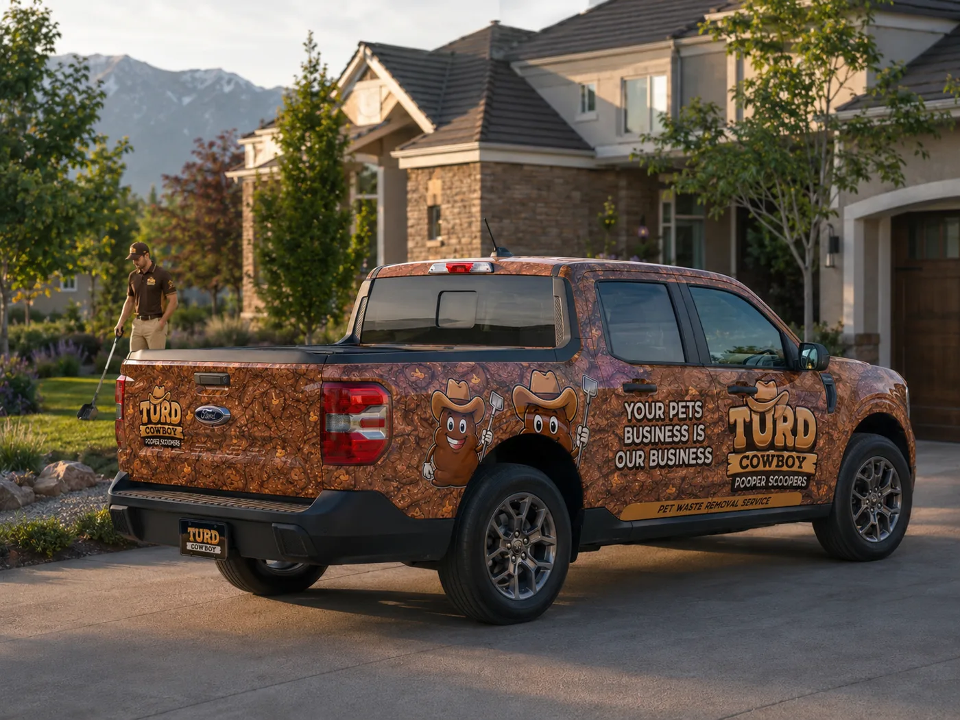 Turd Cowboy truck, rear